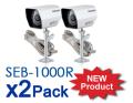 Samsung SEB-1000R CCTV (SOC-A100) Night Vision Camera X 2 Sets (New)